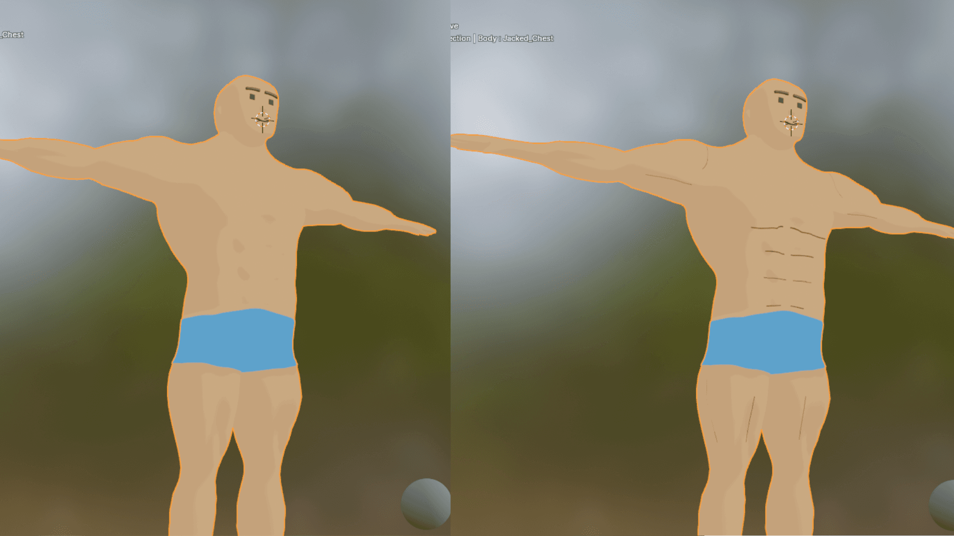 Without vs with inner line comparison