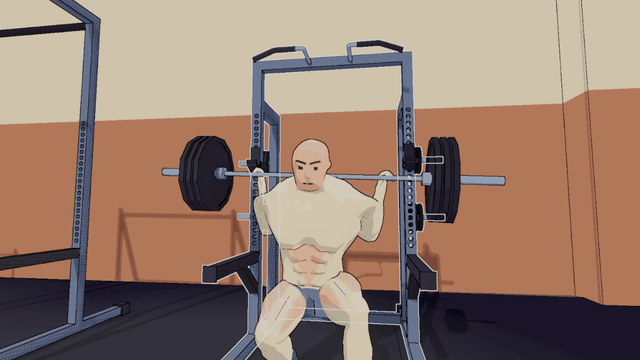 Stamina effect making the character uglier during an intense workout
